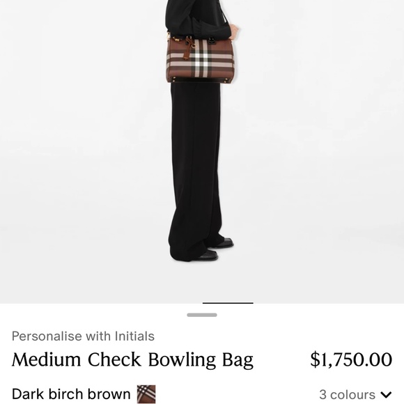 Burberry Medium Check Bowling bag - Picture 6 of 6